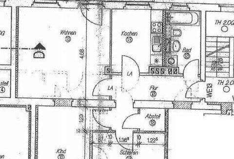 begehrte 3 Zimmer Wohnung in Zentrumsnähe, Bad mit Fenster, Balkon, Stellplatz
